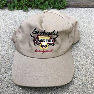 1997 Los Angeles Grand Prix Races Ford Hat Men's Khaki Cap Snapback Cotton Blend